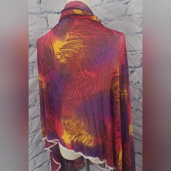 Mantero 1902 Wrap ScarfWrap Vintage 90s 1997 Made in Italy Floral Spa HQ 65"x52" - Picture 7 of 9